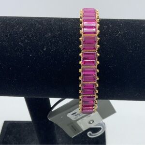 Nordstrom Rack Gold and Pink Stretch Bracelet